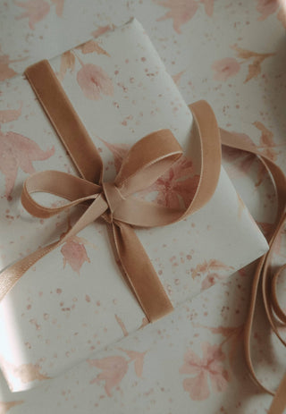 NORDIC.CHRISTMAS - Velvet ribbon - Light brown