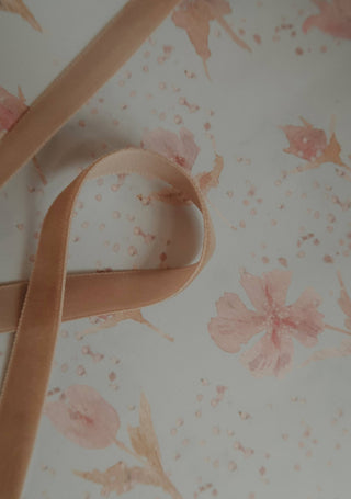 NORDIC.CHRISTMAS - Velvet ribbon - Light brown