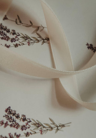 NORDIC.CHRISTMAS - Velvet ribbon - Pure white