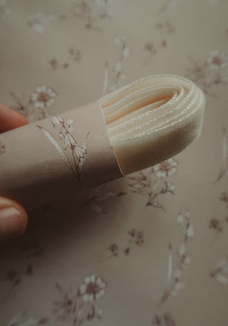 NORDIC.CHRISTMAS - Velvet ribbon - Pure white