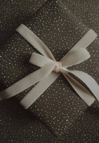 NORDIC.CHRISTMAS - Velvet ribbon - Pure white