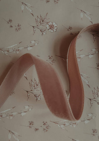 NORDIC.CHRISTMAS - Velvet ribbon - Rose