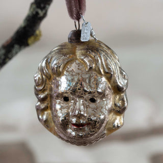NORDIC.CHRISTMAS - Vintage glass golden - haired seraph 'Goldilocks'