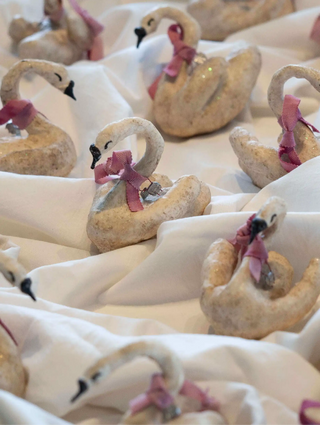 NORDIC.CHRISTMAS - Vintage majestic Christmas swan handmade in cotton and paper