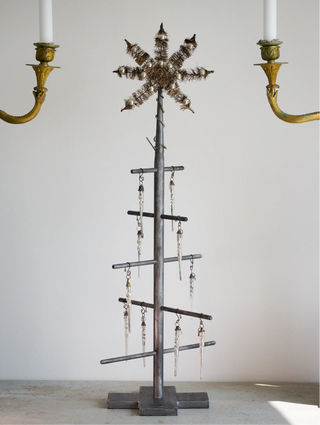 NORDIC.CHRISTMAS - Vintage mouth - blown twisted glass icicles - set of 2