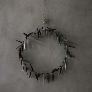 NORDIC.CHRISTMAS - Walther & co brass & metal olive wreath