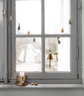 NORDIC.CHRISTMAS - Walther & co brass mushroom ornament