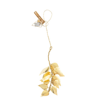 Walther og co brass hanging leaves ornament