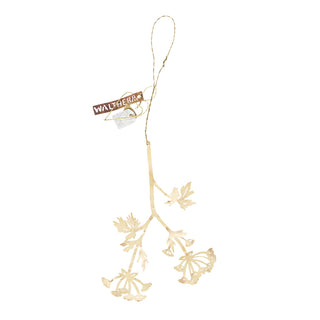 Brass flower branch ornament