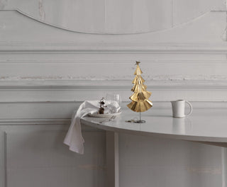 NORDIC.CHRISTMAS - Walther&co brass flat fringed Christmas Tree