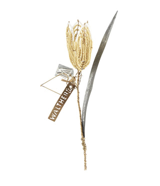 NORDIC.CHRISTMAS - Walther & co brass golden tulip beaded flower