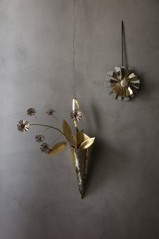 NORDIC.CHRISTMAS - Walther & co brass marigold flower branch