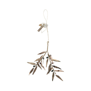 NORDIC.CHRISTMAS - Walther & co brass & silver olive twig