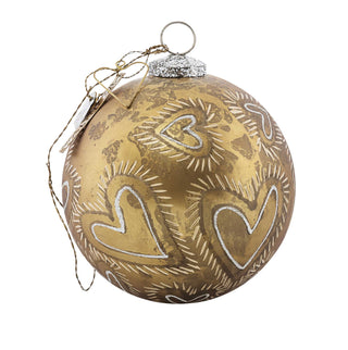 NORDIC.CHRISTMAS - Walther&co antique gold heart bauble