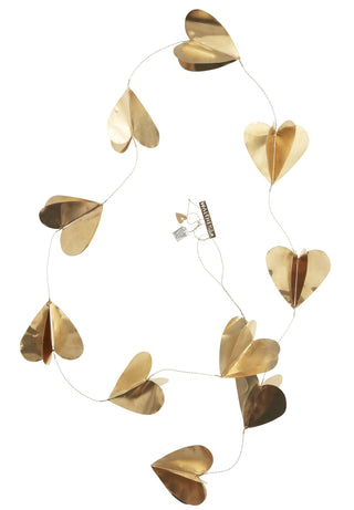 NORDIC.CHRISTMAS - Walther&co brass hearts garland