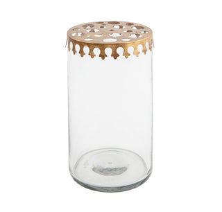 NORDIC.CHRISTMAS - Walther&co flower stand vase with brass lid - large