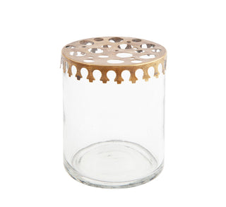 NORDIC.CHRISTMAS - Walther&co flower stand vase with brass lid - small