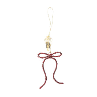 NORDIC.CHRISTMAS - Walther&co red wooden beads bow