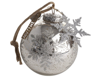 NORDIC.CHRISTMAS - Walther&co silver snowflake bauble
