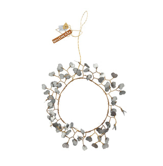 NORDIC.CHRISTMAS - Walther&co zinc leaf wreath ornament