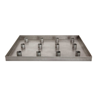 NORDIC.CHRISTMAS - Walther&co zinc 12 - candle tray for 22 mm candles