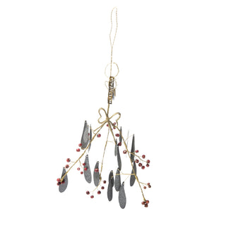 NORDIC.CHRISTMAS - Walther&co zinc twig with bow and red berries