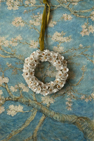 Almond Blossom Small Wreath Ornament