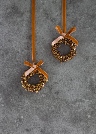 Golden Bells Wreath Ornament
