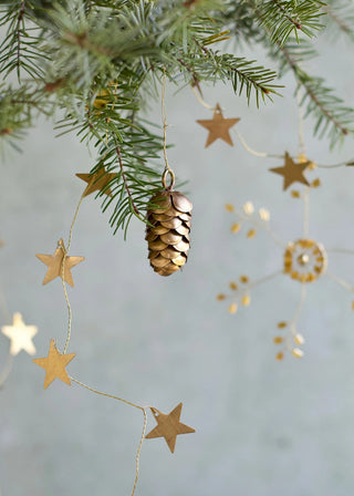 Brass Pinecone Ornament
