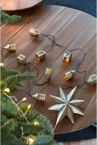 NORDIC.CHRISTMAS - Winter village lighted garland