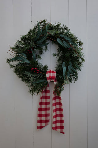 Checkered Wreath Sash