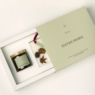 NORDIC.CHRISTMAS - Xmas Gift Pack Candle + Wax Bar ornament