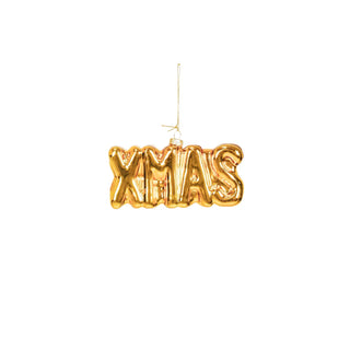 XMAS glass Christmas ornament - set of 2