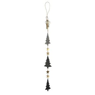 NORDIC.CHRISTMAS - Zinc Christmas trees hanging ornament