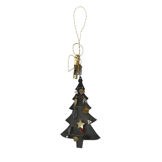 NORDIC.CHRISTMAS - Zinc decorated Christmas tree ornament
